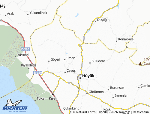MICHELIN Pınarbaşı map - ViaMichelin