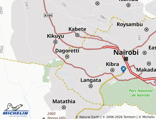 Mappa MICHELIN Waithaka - ViaMichelin