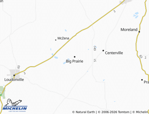 Mappa MICHELIN Big Prairie - ViaMichelin