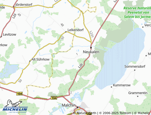 MICHELIN Schlakendorf map - ViaMichelin