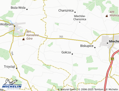MICHELIN Kamienica map - ViaMichelin