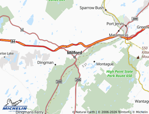 Kaart MICHELIN Milford - ViaMichelin