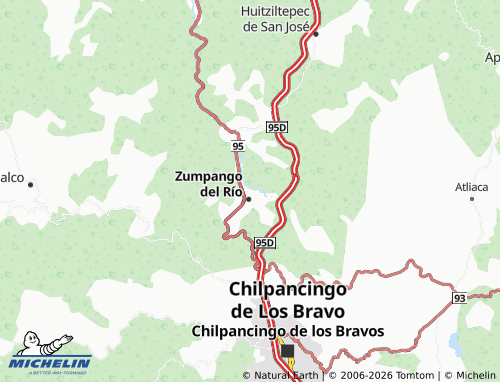 MICHELIN Santo Tomás map - ViaMichelin