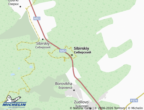 MICHELIN-Landkarte Sibirskiy - ViaMichelin