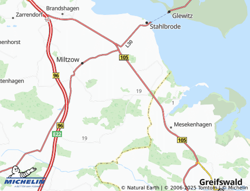 Mapa MICHELIN Jeeser - ViaMichelin
