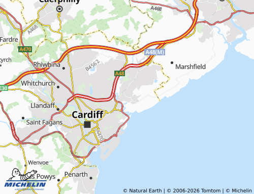 Mappa MICHELIN Rumney - ViaMichelin