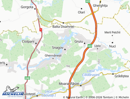 Carte MICHELIN Snagov - ViaMichelin