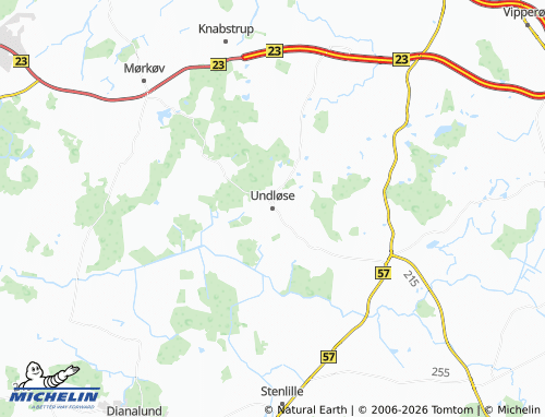 Mapa MICHELIN Undløse - ViaMichelin