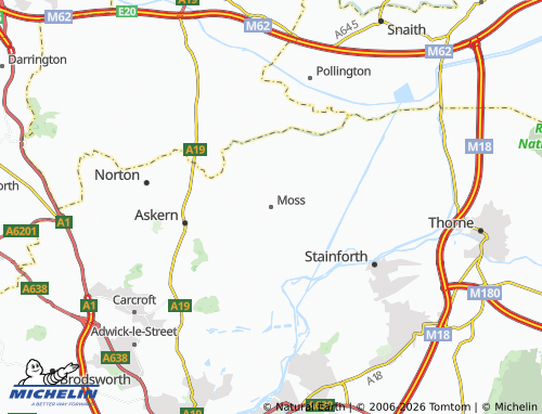 MICHELIN Moss map - ViaMichelin