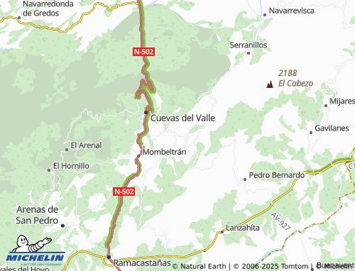MICHELIN San Esteban del Valle map - ViaMichelin
