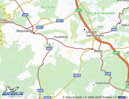 MICHELIN Honnay map - ViaMichelin