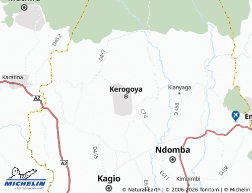 MICHELIN Kerogoya map - ViaMichelin