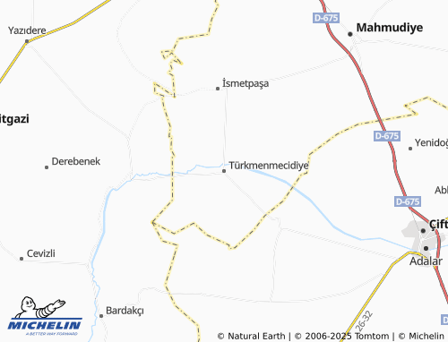 MICHELIN Türkmenmecidiye map - ViaMichelin