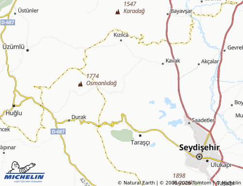MICHELIN Yenice map - ViaMichelin