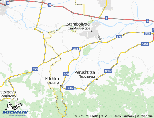 MICHELIN-Landkarte Kurtovo Konare - ViaMichelin