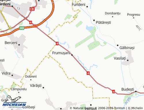 Mapa MICHELIN Frumușani - ViaMichelin