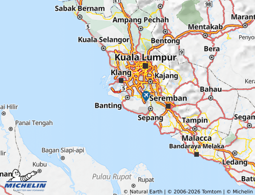 Carte MICHELIN Kuala Langat - ViaMichelin