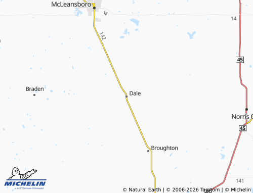 Mappa MICHELIN Dale - ViaMichelin