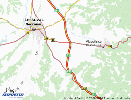 Mapa MICHELIN Guberevac - ViaMichelin