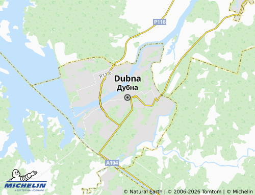 Carte MICHELIN Dubna - ViaMichelin