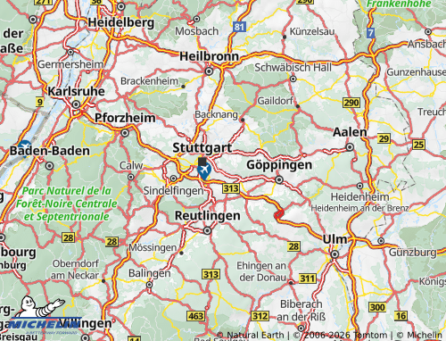Carte MICHELIN Esslingen - ViaMichelin