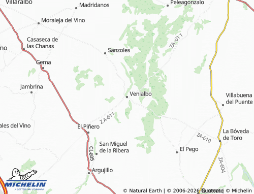 MICHELIN Venialbo map - ViaMichelin