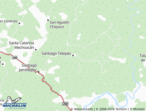 Mapa MICHELIN Santiago Tetepec - ViaMichelin