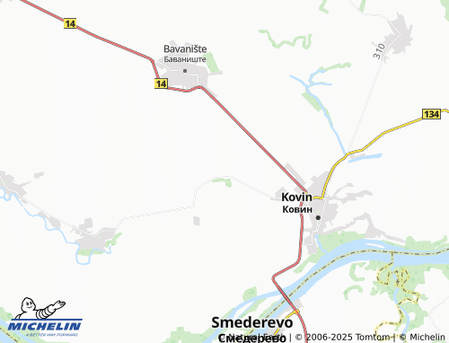 MICHELIN Skorenovac map - ViaMichelin