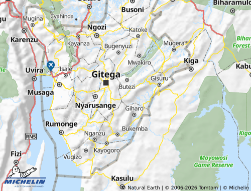 Mappa MICHELIN Butaganzwa - ViaMichelin