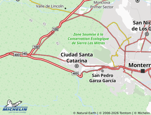 Mappa MICHELIN Senderos - ViaMichelin
