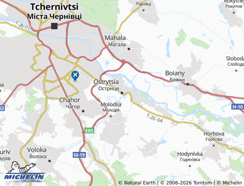 Mappa MICHELIN Ostrytsia - ViaMichelin