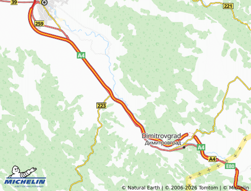 Mapa MICHELIN Gradište - ViaMichelin