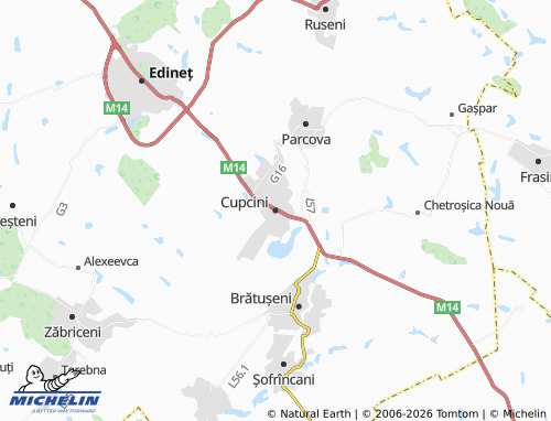 Carte MICHELIN Cupcini - ViaMichelin