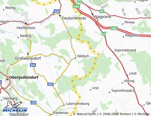 MICHELIN Nikitsch map - ViaMichelin