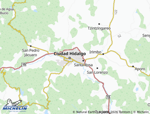 Mapa MICHELIN Villa Hidalgo - ViaMichelin