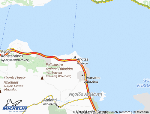 MICHELIN Arkitsa map - ViaMichelin