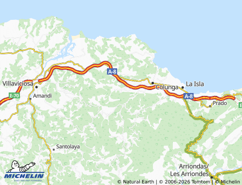 MICHELIN-Landkarte Beldredo - ViaMichelin
