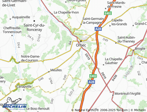 Carte MICHELIN Friardel - ViaMichelin