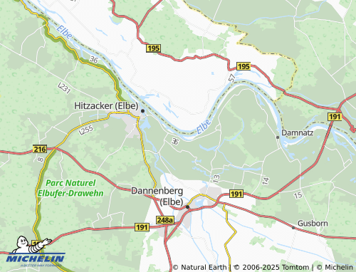 MICHELIN Wussegel map - ViaMichelin