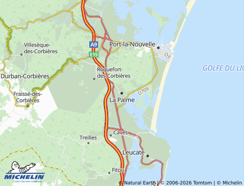 Mappa MICHELIN La Palme - ViaMichelin