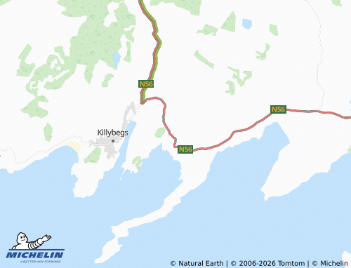 MICHELIN Bruckless map - ViaMichelin