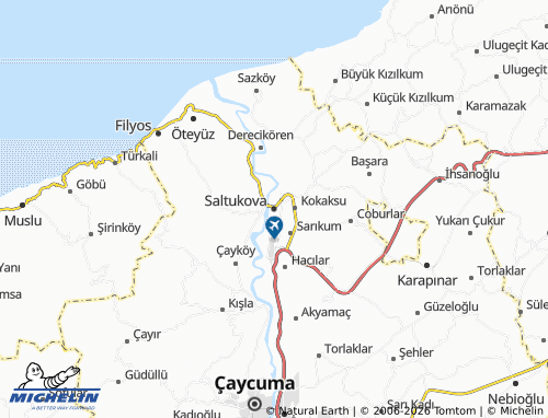 MICHELIN Saltukova map - ViaMichelin