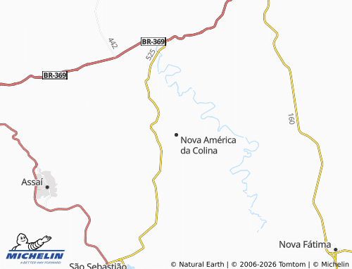 Mappa MICHELIN Nova América da Colina - ViaMichelin