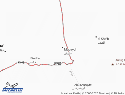 MICHELIN Mubayid map - ViaMichelin