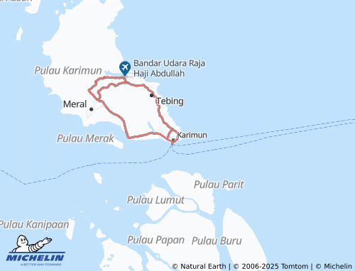 MICHELIN Teluk Air map - ViaMichelin