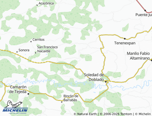Mapa MICHELIN Paso Lagartos - ViaMichelin