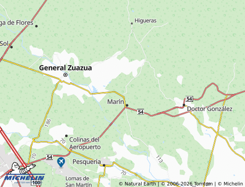 MICHELIN Tampiquito map - ViaMichelin