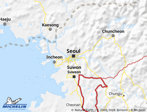 Kaart MICHELIN Seoul-Jikhalsi - ViaMichelin