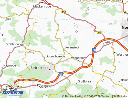 Mappa MICHELIN Kehmstedt - ViaMichelin