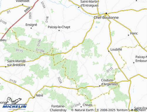 MICHELIN Bret map - ViaMichelin